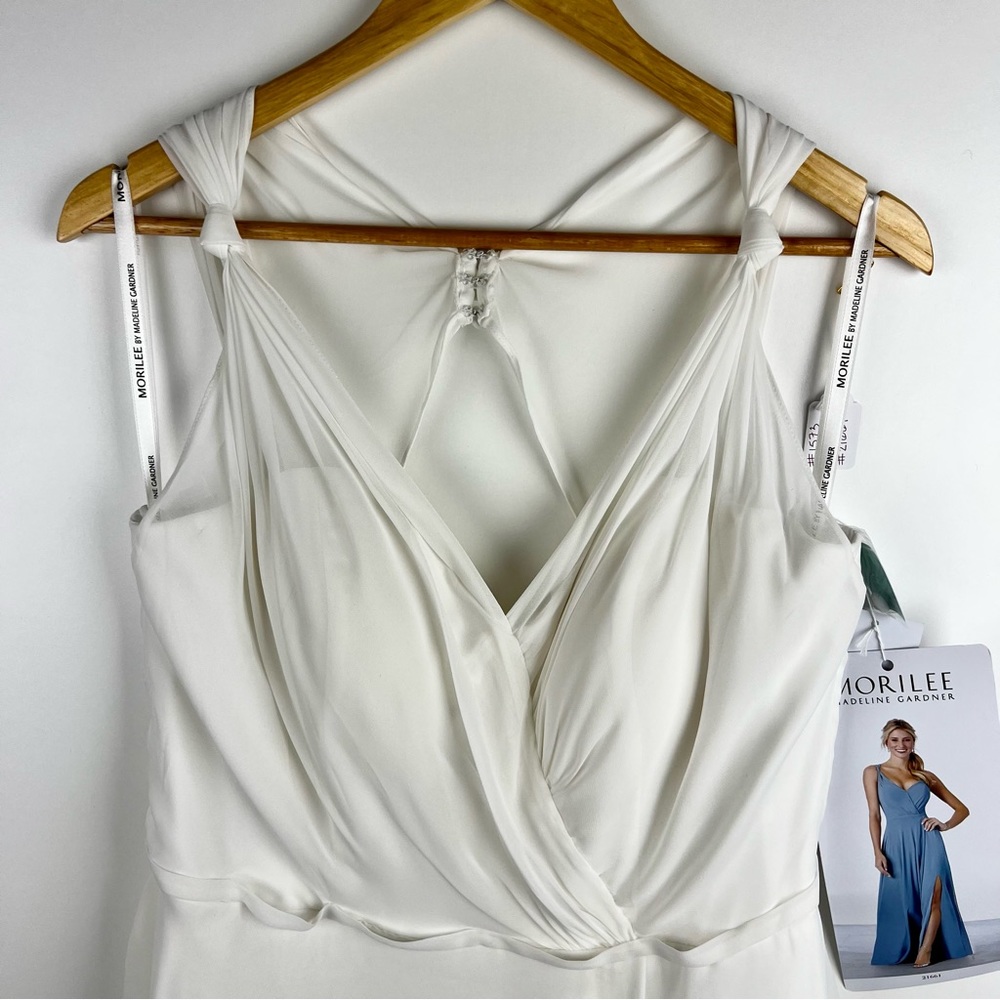 Morilee Madeline Gardner Ivory Chiffon Floor Length Dress